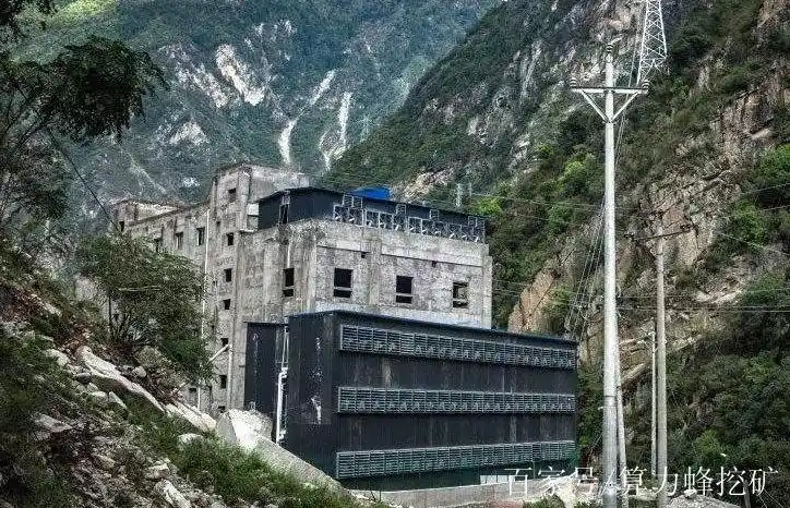 A modern mining farm with multiple rigs