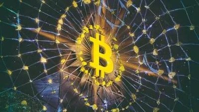 A large-scale mining farm filled with rows of mining rigs